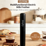 CaffWell Rechargeable Milk Frother Hanheld,  Portable Electric Coffee Frother for Matcha Lattes Cappuccino, Kitchen Gifts, Black - Image 2